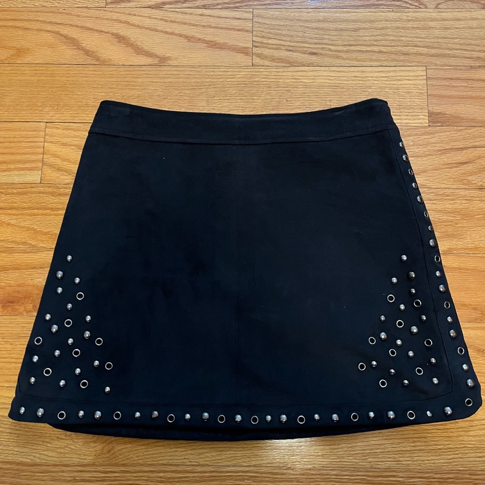 Abercrombie Faux Suede Studded Skirt
